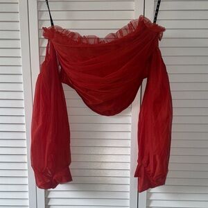 Missguided Vibrant Red Top